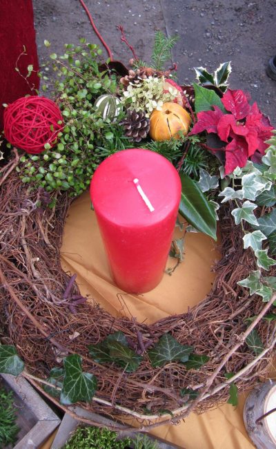 Bastelwerkstatt, Gartenseminare und kreativ Workshops für Kinder und Erwachsene in der GartenWerkstatt Berlin Ideen für Weihnachtsdeko